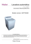 MANUAL SERVICIO LAV GWT750AW