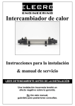 Manual intercambiador elecro - CIR | Acondicionamiento Térmico