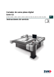 Cortador de cama plana digital Serie G3 Instrucciones de servicio