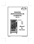 Manual De Servicio MAQUINA DESPACHADORA DE ALIMENTOS