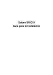 Solara SR/CXI Gu&iacute;a para la Instalaci&oacute;n
