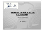 NORMAS GENERALES DE SEGURIDAD