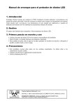 Manual de arranque para el probador de diodos LED