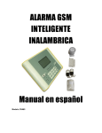 ALARMA GSM INTELIGENTE INALAMBRICA Manual en espa&ntilde;ol