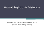 Manual Registro de Asistencia - Sistema de Control de Asistencia