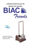 LAVASUELAS BIAC Trends® 100 MANUAL USUARIO
