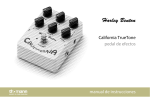 California TrueTone pedal de efectos manual de instrucciones