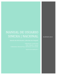 Manual de Usuario SIMCHA | NACIONAL