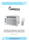 Portable Air Conditioner—User Manual Aire acondicionado