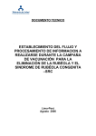 Establecimiento del flujo y procesamiento de información a