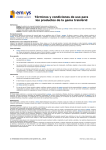 Términos y condiciones de uso para los productos de la gama