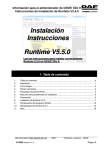 Instalación Instrucciones Runtime V5.5.0