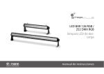 LED BAR 126 RGB / 252 DMX RGB l&aacute;mpara LED de des