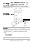 OpERATING INSTRUCTIONS and Owner`s Manual