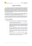 MANUAL DE USUARIO 1. Gu&iacute;a de instalaci&oacute;n.