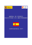manual de usuario solicitudes pci mediterráneo convocatoria 2007