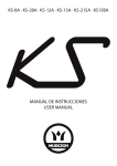 MANUAL DE INSTRUCCIONES USER MANUAL KS-8A