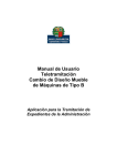Manual de Usuario Teletramitaci&oacute;n Cambio de Dise&ntilde;o Mueble de