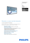 Ficha t&eacute;cnica: Philips BDL6526QT/00 (spa pdf)
