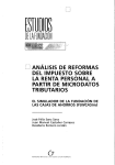 análisis de reformas del impuesto sobre la renta personal a