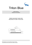 Manual usuario TR-M-3000 Triton Blue