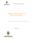 SICOM - Web Services 2.2 Manual de Usuario