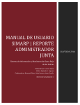 Manual de Usuario SIMARP | REPORTE ADMINISTRADOR JUNTA