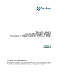 Manual de Usuario Autoridad Certificadora Cecoban Generador de
