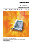 Central-IP hibrida Manual de usuario KX-TDA30 KX