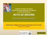 RUTA DE MEJORA - Secretaría de Educación Jalisco