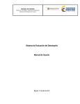 Sistema de Evaluaci&oacute;n del Desempe&ntilde;o Manual de Usuario