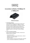 Convertidor de Medios 10/100Base-TX a 100Base-FX