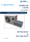 BOMBA DE CALOR HP 900 SPLIT & HP 1200 SPLIT