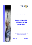 IMPRESIÓN DE DOCUMENTOS EN WORD