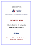 PROYECTO HERA SISAN - Conselleria de Sanitat