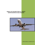 manual de usuario para el trámite certificación de vuelo seguro