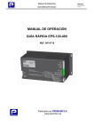 MANUAL DE OP GU&Iacute;A R&Aacute;PIDA MANUAL DE OPERACI&Oacute;N GU&Iacute;A