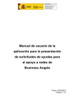 Manual de usuario de la aplicaci&oacute;n para la presentaci&oacute;n de