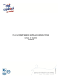 PLATAFORMA WEB DE ENTIDADES EDUCATIVAS