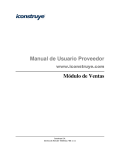 Manual de Usuario Proveedor Módulo de Ventas