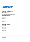 Manual del Control Remoto Equipos split línea WAIRA