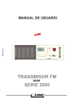 TRANSMISOR FM SERIE 2000