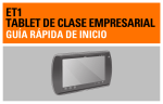 ET1 Tablet de Clase Empresarial Guía Rápida De Inicio [Spanish