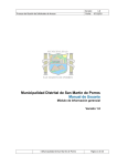 Manual de Usuario - Municipalidad Distrital de San Mart&iacute;n de Porres