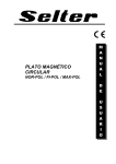 Plato magn&eacute;tico circular de im&aacute;n permanente