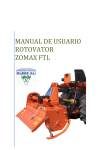 MANUAL DE USUARIO ROTOVATOR ZOMAX FTL