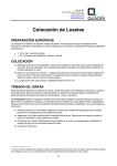 MANUAL DE USUARIO - Colocacion Losetas