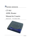 CT-561 ADSL Router Manual de Usuario