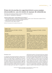 Protocolo de pruebas de seguridad eléctrica