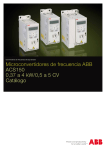 Microconvertidores de frecuencia ABB ACS150 0,37 a 4